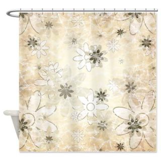  Abstract Floral Shower Curtain  Use code FREECART at Checkout