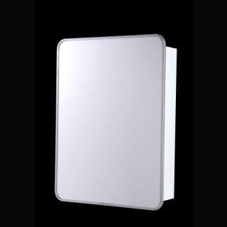 Ketcham 16W x 22H in. Single Door Surface Mount Medicine Cabinet   Rounded