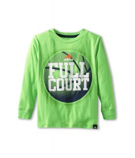 adidas Kids Full Contact Long Sleeve Tee Boys T Shirt (Green)