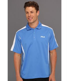 Fila Blocker Polo Shirt Mens Short Sleeve Pullover (Blue)