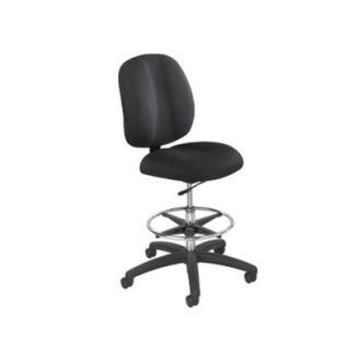Safco Products Height Adjustable Drafting Chair with Swivel 7083 Fabric: Black