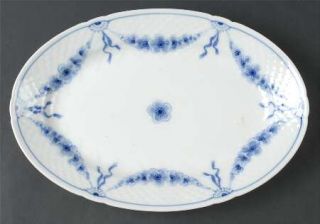 Bing & Grondahl Empire Blue & White 13 Oval Serving Platter, Fine China Dinnerw