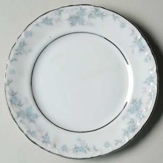 Norleans First Love Bread & Butter Plate, Fine China Dinnerware   Floral, Platin