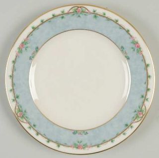 Mikasa Town Place Bread & Butter Plate, Fine China Dinnerware   Blue Marble Band