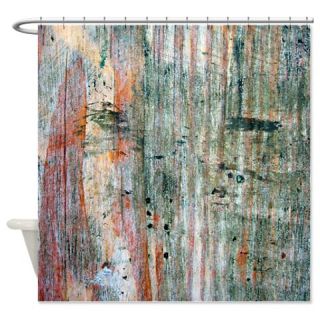  Colorful Grunge Wood Shower Curtain  Use code FREECART at Checkout
