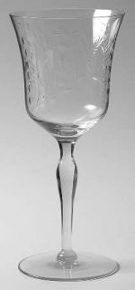 Tiffin Franciscan Cut 103 Water Goblet   Stem 1000,Polished,Cut 103,Clear
