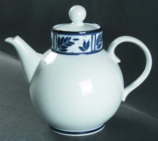 Dansk Ceylon Royal Blue (Japan) Coffee Pot & Lid, Fine China Dinnerware   Royal