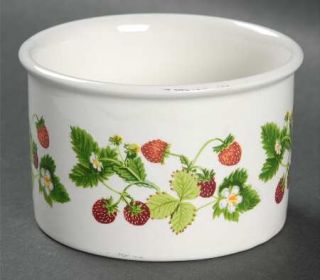 Portmeirion Summer Strawberries Open Sugar Bowl, Fine China Dinnerware   White B