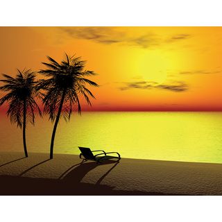 Brewster Home Fashoins Yellow Sunset Wall Mural (SmallSubject: LandscapesImage dimensions: 96 inches x 126 inchesOutside dimensions: 96 inches x 126 inches )