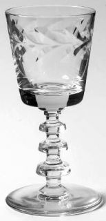 Rock Sharpe Washington Wine Glass   Stem #1002,Cut