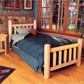 Rustic Natural Cedar Furniture Wheatfields Bed Multicolor   38A, Twin