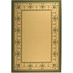 Indoor/ Outdoor Royal Natural/ Olive Rug (67 X 96) (IvoryPattern: GeometricMeasures 0.25 inch thickTip: We recommend the use of a non skid pad to keep the rug in place on smooth surfaces.All rug sizes are approximate. Due to the difference of monitor colo