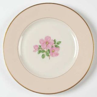 Franciscan Cherokee Rose Thin Gold Band Salad Plate, Fine China Dinnerware   Pin
