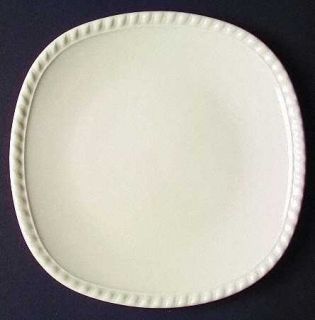 Royal Stafford Portsmouth Square Salad Plate, Fine China Dinnerware   Ivory Whit