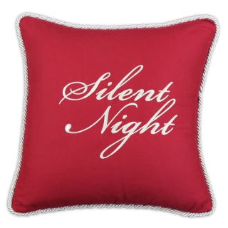 Chooty and Co Circa Solid Lava Silent Night Embroidered Throw Pillow Multicolor