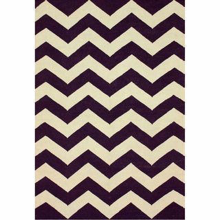 Nuloom Handmade Flatweave Chevron Wool (5 X 8) (IvoryPattern AbstractTip We recommend the use of a non skid pad to keep the rug in place on smooth surfaces.All rug sizes are approximate. Due to the difference of monitor colors, some rug colors may vary 