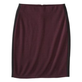 Mossimo Womens Ponte Color block Pencil Skirt   Purple/Black XXL