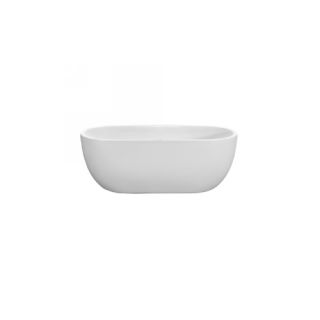 Barclay ATOVN65F WH Pilar Acrylic Oval Freestanding Tub, 65 with No faucet hole
