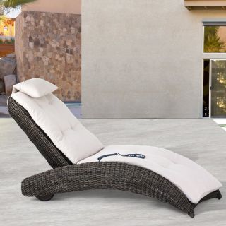 Domus Ventures Isle of Skye Massage Sunlounger Chaise Lounge Multicolor   399HN