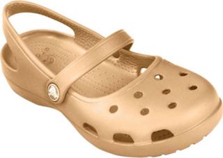 Womens Crocs Shayna   Gold Casual Shoes