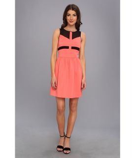 kensie Matte Couture Stretch Dress Womens Dress (Pink)