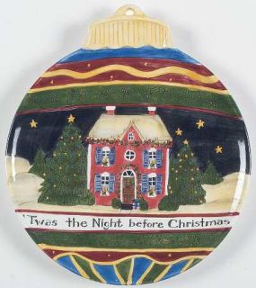 Portmeirion Christmas Story 3D Stacking Ornament Plate, Fine China Dinnerware  