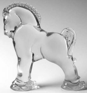 Heisey Heisey Animals & Figurines Clear Clydesdale   Crystal Figurines And Giftw