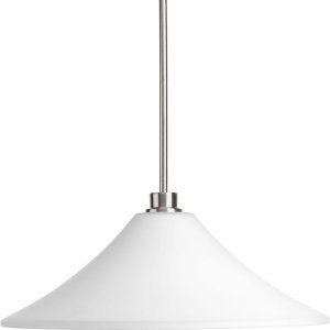 Progress Lighting PRO P5193 09 Universal 1 Light Down Pendant with Etched Glass