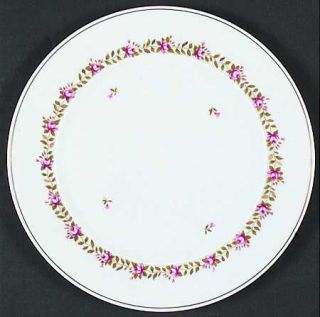 Block China Chateau Rouge Salad Plate, Fine China Dinnerware   Red Rosebud Garla