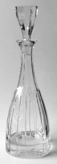 Sasaki Caren Decanter & Stopper   Clear,Vertical Cuts