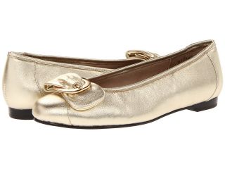 Rose Petals Neat Womens Flat Shoes (Gold)