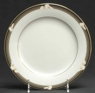 Noritake Ellington Salad Plate, Fine China Dinnerware   Commander,White Lillies