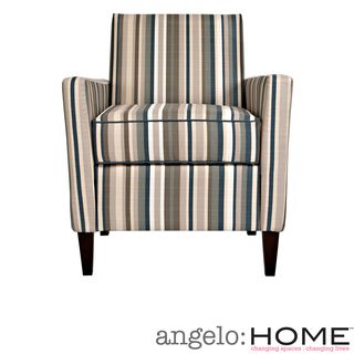 Angelo:home Sutton Vintage Deep Blue Stripe Chair