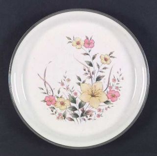Royal Prestige Field Song Dinner Plate, Fine China Dinnerware   Yellow&Pink Flor