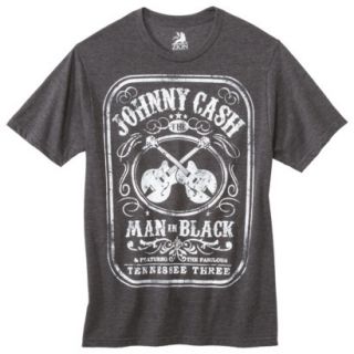 Johnny Cash Mens Graphic Tee   Black   L