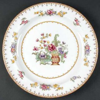 Spode Peplow (Yellow Trim) 12 Chop Plate/Round Platter, Fine China Dinnerware  