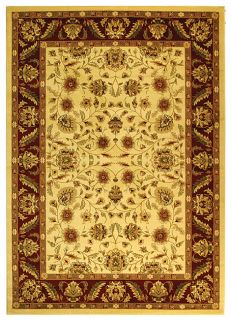 Lyndhurst Collection Tabriz Ivory/red Rug (8 X 11) (IvoryPattern: OrientalMeasures 0.375 inch thickTip: We recommend the use of a non skid pad to keep the rug in place on smooth surfaces.All rug sizes are approximate. Due to the difference of monitor colo