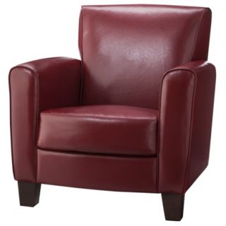 Club Chair Upholstered Chair Threshold Nolan Club Chair   Red