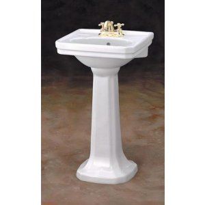 Cheviot 511 20 WH 1 Mayfair Pedestal Sink with Single Hole Faucet Drilling
