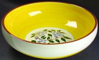 Stangl Blueberry 12 Large Salad Serving Bowl, Fine China Dinnerware   Blueberry