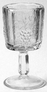 Westmoreland Paneled Grape Clear Wine Glass   Stem #1881, Clear, Grape Design