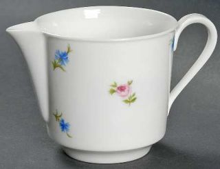 Block China Chateau Fleuri Creamer, Fine China Dinnerware   Pink, Red, Blue Flow