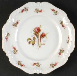 Royal Hanover Briarcliff Bread & Butter Plate, Fine China Dinnerware   Moss Rose