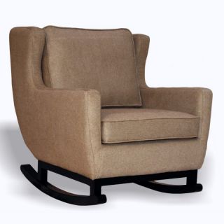 Belham Living Upholstered Rocking Chair   Espresso Dark Brown   LC1038ROCK1