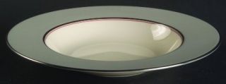 Lenox China Dubarry Grey Rim Soup Bowl, Fine China Dinnerware   Gray Border,2 In