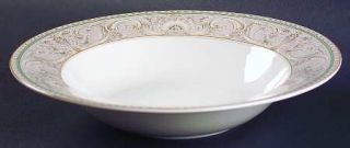 Christopher Stuart Newport Large Rim Soup Bowl, Fine China Dinnerware   Gray Ban