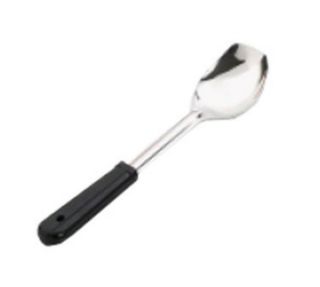 Browne Foodservice 3 Sided Serving Spoon, 13 in w/ Black Plastic Rounded Handle