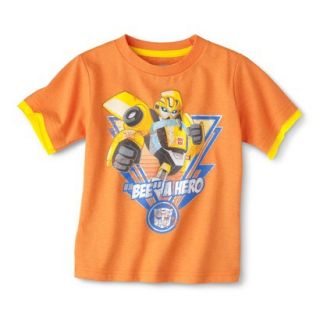 Transformers Bumblebee Infant Toddler Boys Short Sleeve Tee   Orange 12 M