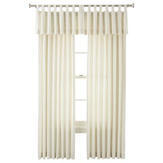 JCP Home Collection JCPenney Home Holden Tab Top Cotton Curtain Panel, Ivory