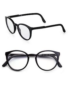 Stella McCartney Round Acetate Eyeglasses/Black   Black